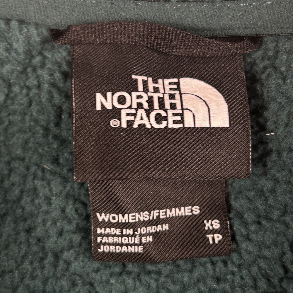 The North Face Jacket Womens XS Retro Pile Fleece Full Zip Outdoor‎ Green - Picture 3 of 16